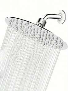 不锈钢高压雨淋式花洒,可旋转壁挂式设计,超薄节水,高流量,壁挂式安装,抛光表面,易于壁挂或天花板安装。现代浴室淋浴系统,为您带来水疗般的沐浴体验。适用于家庭、酒店、公寓和房车浴室。现代浴室及时尚浴室配件。升级您的浴室,享受轻松的沐浴体验。馈赠亲友的理想之选。 - 銀色圓形 - 查看 2