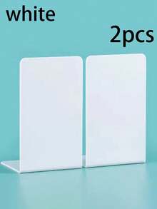 2/1 pieza Soporte de libros de escritorio, Soporte de libros multifuncional, Estantería de libros a prueba de terremotos, Estantería de libros portátil, Acrílico, Organizador de libros, Compartimento independiente, Apertura grande, Adecuado para dormitorio, sala de estar, escuela, dormitorio, escritorio de oficina, papelería, documentos, cocina, baño, regalo de cumpleaños, regalo de Navidad, regalo de Halloween, regalo para compañeros de clase