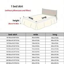 1pc Quilted Bed Skirt With Heart Design (1pc Bed Skirt, No Pillowcase), Decorated With Heart & Bow Lace Trim, Fashionable & Elegant, Moisture-Wicking, Wrinkle-Resistant, Easy To Remove Mattress Protector - Love Bean Paste - View 4