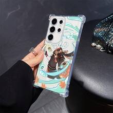 Funda de teléfono de personaje de anime compatible con los modelos de la serie Galaxy A56 A26 A36 A55 A35 A06 A16 A05 A14 A24 A34 A54 A15 A05S A25 A23 A33 A53 A73 4G 5G, equipada con panel trasero suave transparente para protección contra caídas, anti-caída. - Mezcla de colores - Ver 4