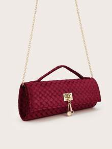 REMANLAND Bolsos de mano de lujo para mujer, bolso de embrague de terciopelo burdeos, bolso de noche con cierre giratorio dorado y asa superior, bolso de fiesta y boda para mujer, bolso de noche para fiesta, mujer, perfecto para fiesta, boda, baile de graduación, cena/banquete, mejor regalo para mujeres