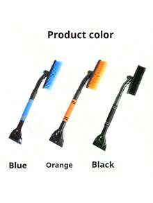 3-In-1 Car Snow Brush (With Scraper), 360° Rotating Ice Scraper, Detachable Snow Shovel, Retractable Snow Brush, Foam Handle, Suitable For Cars, Trucks, SUVs, No Electricity Needed, Durable Plastic Body