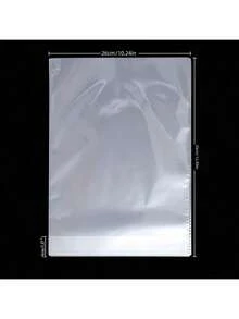 25个扁平风琴褶礼品袋，透明玻璃纸抽绳糖果袋，适用于生日派对、圣诞节、万圣节和其他场合 - 彩色 - 查看 7