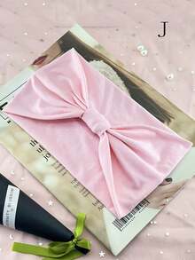 1pc Women's Headband, Wide Elastic Headband, Non-Slip Thick Headband, Stretchy Absorbent Sports Headband, Large Bow Soft Headscarf. Available In Multiple Colors. Warm Hair Bands Women Bandanas Winter Hair Accessories