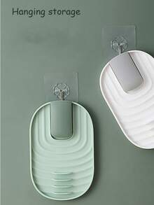 1 Piece Foldable Kitchen Splash Guard Simple Practical Pot Lid Holder, Kitchen Multi-Purpose Pot Lid Storage Rack, Household Soup Spoon Ladle Stand, Multifunctional Plastic Ladle Rack, Hangable - Multicolor - View 5