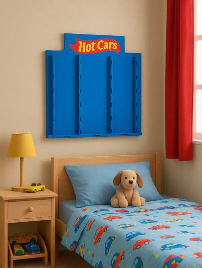 Exhibidor de carritos Azul