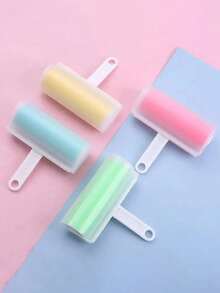 1 pieza Rodillo quitapelusas manual, removedor de pelo de mascota reutilizable y lavable, limpiador de polvo y tela potente, sin electricidad, mango de plástico, sin baterías necesarias, rodillo quitapelusas reutilizable extra grande para eliminación de pelo de mascota y polvo, rodillo quitapelusas pegajoso, rodillo quitapelusas lavable y reutilizable para eliminación de pelo de mascota que incluye limpiador de tamaño grande y pequeño para ropa, sin batería requerida, ideal para limpieza de dormitorio y ropa