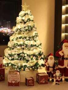 Christmas Decoration Mesh Ribbon, Polypropylene Net, Christmas Tree Topper, Diy Wreath Bow Ribbon, Merry Christmas, New Year Gift Wrapping Supplies Ribbon, Valentine's Day Gift Package Decorations, Birthday Wedding Holiday Party Background Decoration Net, Christmas Tree Decoration, Garland, Stair Decoration Net, Christmas Party Decoration, Seasonal Crafts And Home Decoration, Room Decoration