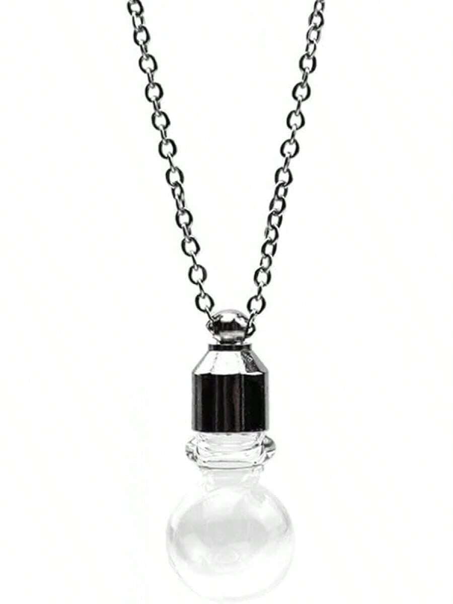 Blood Vial Necklace Stainless Steel Glass Heart Vial Perfume Bottle Cremation Urn Pendant Necklace For Women Keepsake Memorial Jewelry2025 - 14 - 查看 1