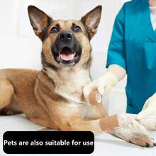 3 Pcs Self-Adhesive Bandages, 3.93x177.16 Inch Elastic Adhesive Bandages, Multi-Purpose Tape - Beige - View 2