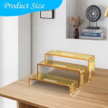 6个立式管道展示架；3层亚克力展示架，用于展示蛋糕和甜点；这些展示架也可用于展示时尚单品，如收藏品、鞋子和珠宝。 - 彩色 - 查看 2