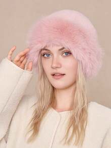 Women's Winter Fleece Bucket Hat, Warm Winter Hat, Fashionable Thick Hat, Suitable For Comfortable Warmth In Cold Weather Outdoor Activities, Holiday Gift, Winter Accessories, Winter Clothing, Personalized Gift - Multicolor - View 6