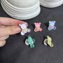 10PCS/5PCS Cartoon Bear Sports Shoe Buckle, Lace Decoration Buckle, Cute Bear Animal Shoe Buckle Set, Suitable For Sports Shoe Lace Decoration, Personalized Dressing Accessories, Holiday Gifts, Birthday Gifts (Shoes Not Included), Shoe, Spring Summer Picks, Brides Maid Gifts, Room, Bedroom Decor, Bedroom Decor, Beach, Travel, For Men, For Women, Vacation - Multicolor - View 6