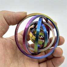1 pieza Juguete de estrés interactivo giratorio con brújula de gravedad, juego de física divertido y de varios colores, pequeños regalos de diversión que pueden ser dados como obsequio festivo a familiares y amigos