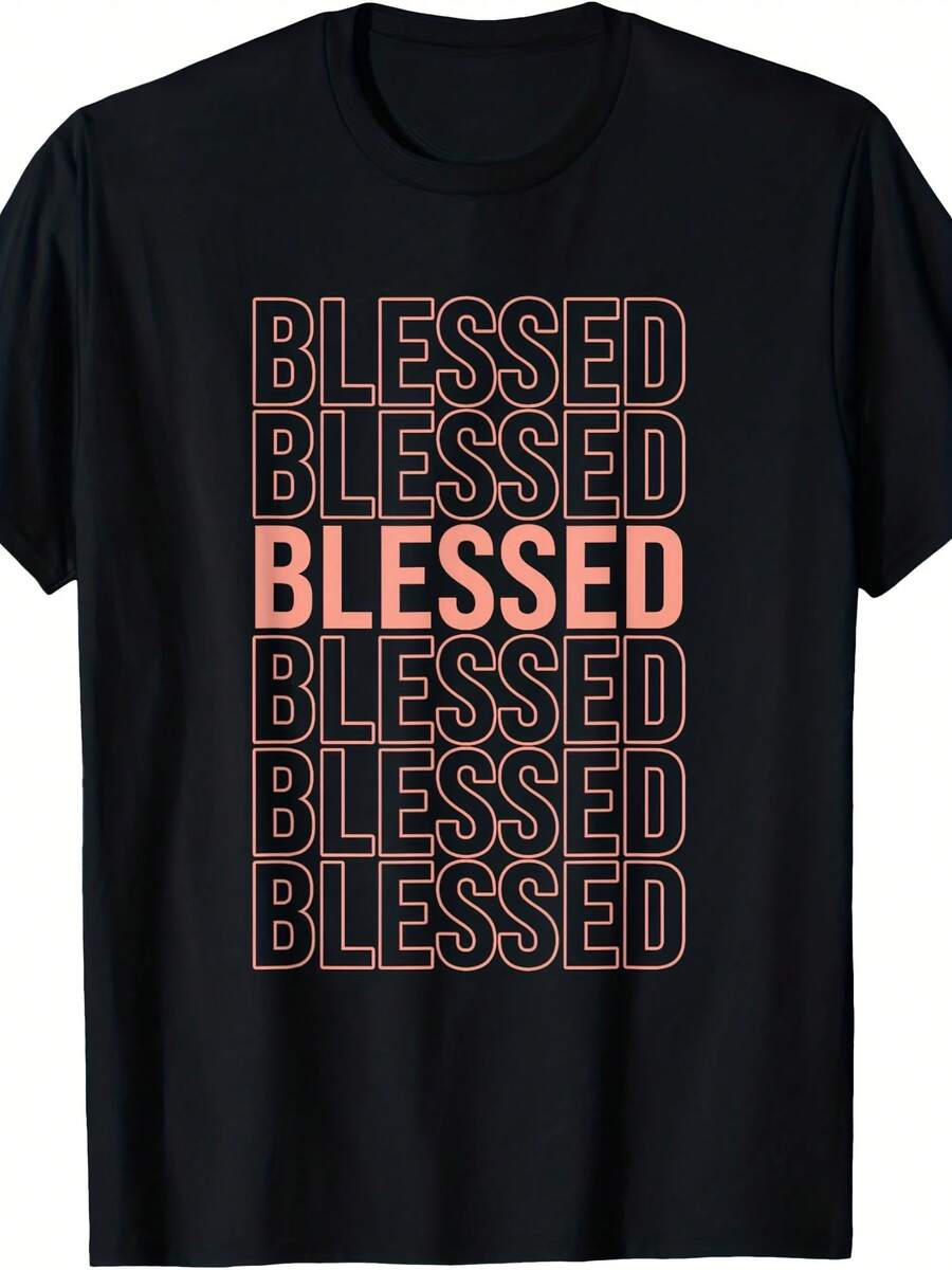 Peach Peach Color Graphic T-Shirt - 款式22 - 查看 1