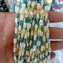 Environ 62 pièces de perles en cristal facetté de couleur mixte de 4x7 mm, matériaux de fabrication de bijoux DIY pour bracelets, colliers et accessoires