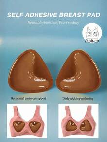 Reusable Double-Sided Adhesive Bust Pads, Thick & Extra Strong Instant Lift Pads - Multicolor - View 10