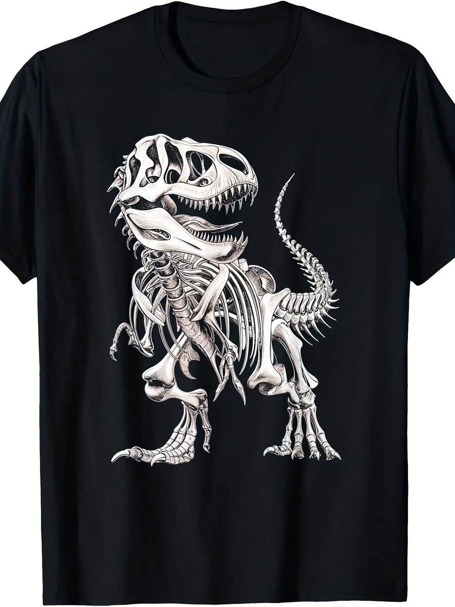 Rex Skeleton Dino Bones Fossil Paleontology Dinosaur T-Shirt - 款式7 - 查看 1