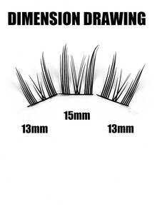 10 对猫仙子 60 簇卡通假睫毛，3 部分三部曲睫毛套装，自然浓密睫毛，万圣节理想之选 - C - 查看 4