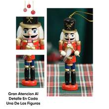 Set De 6 Pz Soldado Cascanueces 4*12 Decoracion Navideña Adorno Debajo Del Arbol Adorables Lindos Nutcracker Colgante Adecuados Para Decoracion De Fiestas Navideñas Familiares Coleccionables Ran Estetica Gran Calidad Casa Oficina Trabajo Bonito Presente Cualquier Ocacion Regalo Para Estudiantes Regalo De Cumpleaños Regalo Para Navidad Regalo Dia Del Padre Regalo Dia Del Niño Regalo Dia De Las Madres Regalo Para Niños Y Niñas - W5330 - Cascanueces - Multicolor - Ver 4