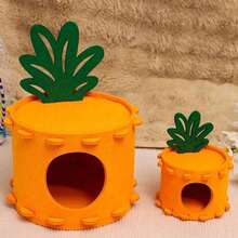 1pc Carrot Shaped Hamster Hideaway House, Fully Enclosed, Windproof & Warm, Suitable For Small Pets, Autumn/Winter - Multicolor - View 21