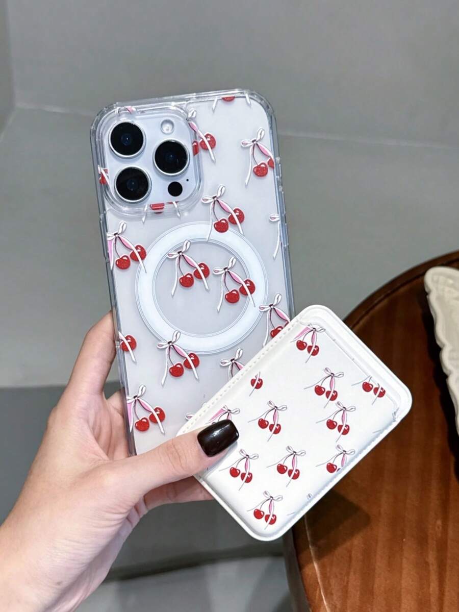 2 件可爱透明花卉、樱花、蝴蝶结设计磁性无线充电手机壳,兼容 11/11 Pro/11 Pro Max/12/12 Pro/12 Pro Max/12 Mini/13/13 Pro/13 Pro Max/14/14 Pro/14 Pro Max/14 Plus/15/15 Pro/15 Pro Max/15 Plus/16/16 Pro/16 Pro Max/16 Plus/17/17 Pro/17 Pro Max/17 Air,带卡夹和钱包后盖 - 彩色 - 查看 1