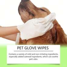 Pet Cleaning Waterless Grooming Gloves, Waterless Bath Cleaning Gloves