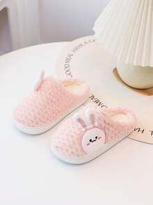 孩子們的卡通冬天濃烈香調室內可愛嬰兒女孩拖鞋