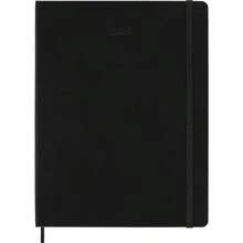 12M Pro Weekly Vertical  Black Hard Cover