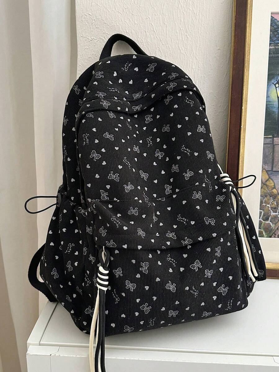 Women's Minimalist Large Capacity Classic Floral Backpack - Multicolor - View 1