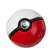 镂空木屐 Jibi Star 配饰装饰孔鞋精致纹理个性化鞋饰宝可梦精灵球