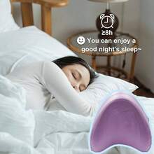 - Funda de almohada de satn para almohada de apoyo de espuma para piernas y rodillas, funda de almohada de satn con cierre mejorada, funda de almohada de repuesto gris - Púrpura ruborizado - Ver 6