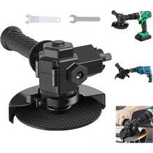 Convertidor de Amoladora Angular de Taladro Eléctrico, Adaptador de Taladro a Amoladora Angula con, Convertidor de Herramientas de Amoladora Angular Eléctricas Accesorios para Cortar - 1 - Ver 7