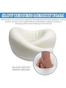 便携式可拆卸户外飞机旅行枕收纳套装，记忆棉颈枕，蜗牛颈枕，旅行枕，360°旅行颈枕（带收纳袋）