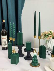 Christmas Aromatherapy Candle Center Decoration, Multiple Home Decoration Candles, Wine Red Christmas Slender Candles, Suitable For Christmas Gift Decoration, Women's Gifts, Close Friend Gifts, Winter Gifts, Christmas Decorations, Christmas Gifts