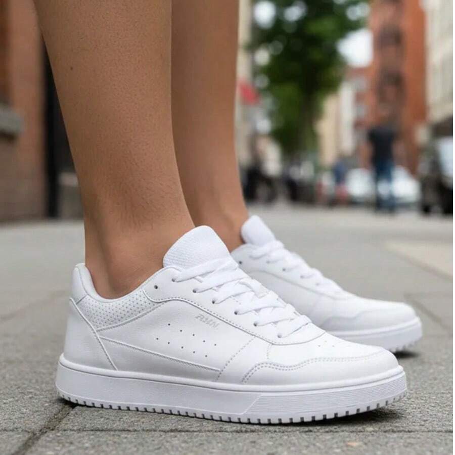 Men's Casual Tennis Shoes Original Comfortable And Durable R1443 - 白色 - 查看 1