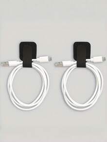 50 Fijadores de cable con clip, herramienta mágica autoadhesiva para organizar cables, organizador de cables de pared, clip para cable de computadora, organización de cables de red