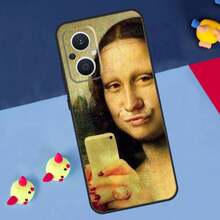 Leonardo da Vinci Mona Lisa Art Covercompatible with OPPO Reno 14 13 12 11 10 Pro 8T 11F 12F 13F 14F 7 8 Lite OPPO Find X8 X6 X5 Pro Case,Covercompatible with  17 Hülle, 17 pro Hülle, 17 promax Hülle