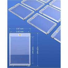 Magnetic Card Holders 12 Pack, 130PT One Card Holder Trading Card, Baseball Card, Sports Card - 75 PT - View 8