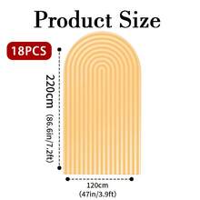 1 szt. 50*120 cm/65*150 cm/80*180 cm/100*180 cm/100*200 cm/120*220 cm 2D płaskie, łukowe tło pokrywa elastyczna tkanina tło pokrywa idealna na baby shower, przyjęcie urodzinowe, tort i strefę zdjęć portretowych (stojak nie jest dołączony), materiał poliestrowy, tło na imprezę