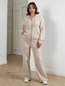 Women Two-Piece Outfits - Light Brown 1 - View 5