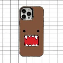 Funda de Teléfono Domo-Kun Linda para 17,16,15,14,13,12,11,Pro,Max,Plus, Anticaída Negra Mate Dura - z8 - Ver 4