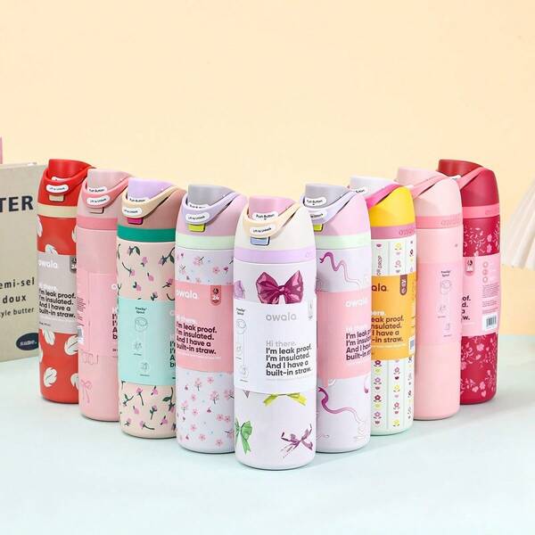 32 Oz Water Bottle Cup Boneyard Vacuum Water Bottle Drinkware Tumbler Stainless Steel Thermal Mug Original Cold Hot Cup OwalaFreeSip