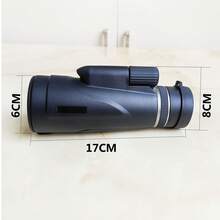 1 szt. Nowy monokularowy teleskop 12X50, odpowiedni dla dorosłych, kompaktowy teleskop o wysokiej rozdzielczości i dużej mocy, przenośny teleskop ręczny z adapterem do telefonu i statywem, odpowiedni do wędrówek pieszych, obserwacji ptaków, kempingu, prezent dla mężczyzn