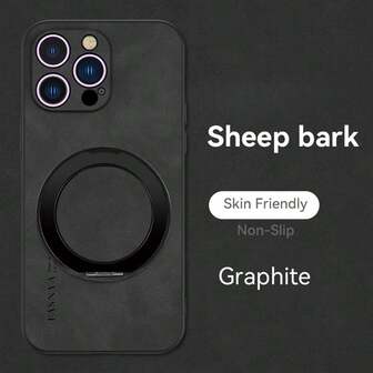 Funda de teléfono de cuero PU de alta calidad, a prueba de golpes y antihuellas, con soporte giratorio de 360°, compatible con iPhone 17/ Galaxy / Honor / OPPO / Redmi / Infinix