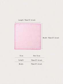 1 Pc Simple Print 70 Square Scarf, Women Bandana Style Waist Tie Accessory Or Wrap, Fashionable Scarf Women, Spring Dress - Đen và trắng - Xem 7