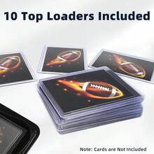 Top Loader Binder 4 Pocket Holds 96 Cards,  Binder Fit 3x 4 Top Loader, Trading Card Holder Album Fit MTG, TCG, Sports Cards, 10 S Included, Pink - 4 Túi - 128 Khe - Hồng - Xem 4
