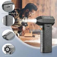 Asixxsix Mini Soplador Jet Dry, 130000 RPM Mini Soplador de Chorro Potente de Mano Portátil, Mini Soplador de Aire con Turbo para Coche, Limpieza, Camping, Al Aire Libre - 1 - Ver 8