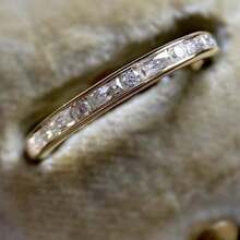 Bộ 2 nhẫn đính hôn nữ, nhẫn hợp kim trang trí phong cách cổ điển, thích hợp đeo hàng ngày, đính hôn, đám cưới, kỷ niệm, tiệc tùng, ngày lễ tình nhân, quà tặng sinh nhật - Vàng - Xem 5