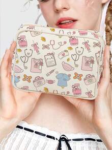 新款 Ouchie Pouch 收納袋 - 醫療袋、盥洗包、旅行必需品，彩色設計適用於、化妝品和旅行必需品，個人護理收納袋，便攜式旅行盥洗收納袋，可存放、醫療包 - 彩色 - 查看 2